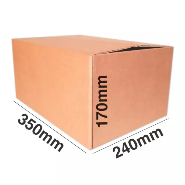 CAJAS DE CARTON MARRON 350x240x170 mm B4 CARTON BICOLOR ENVIOS PAQUETERIA CAJAS