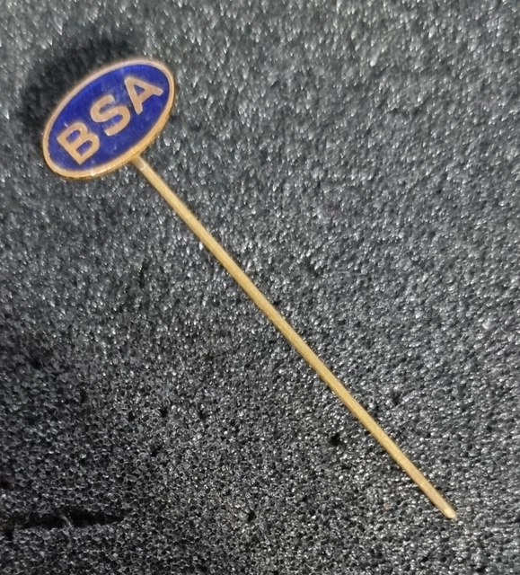 Broche épingle émaillée – Motif Annual British Motorcycle Meet – Vintage – Neuf Ancien Stock