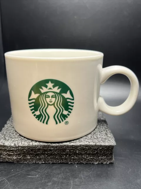 Starbucks Coffee Mug Cup White w/ Classic Large Green Mermaid Logo 12 floz 2017