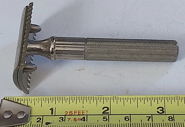 Vintage 1920-30s Gillette Double Edge Open Comb Safety Shaving Razor #3 ESTATE 2