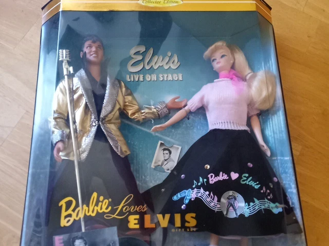 Vintage Elvis Live On Stage, Barbie Loves Elvis Gift Set Mattel 1997 Vintage Elvis Live On Stage, Barbie Loves Elvis Gift Set Mattel 1997