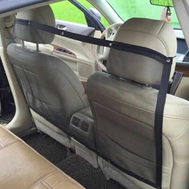 Furgoneta negra para coche camión mascota perro seguridad coche barrera aislamiento red asiento trasero malla