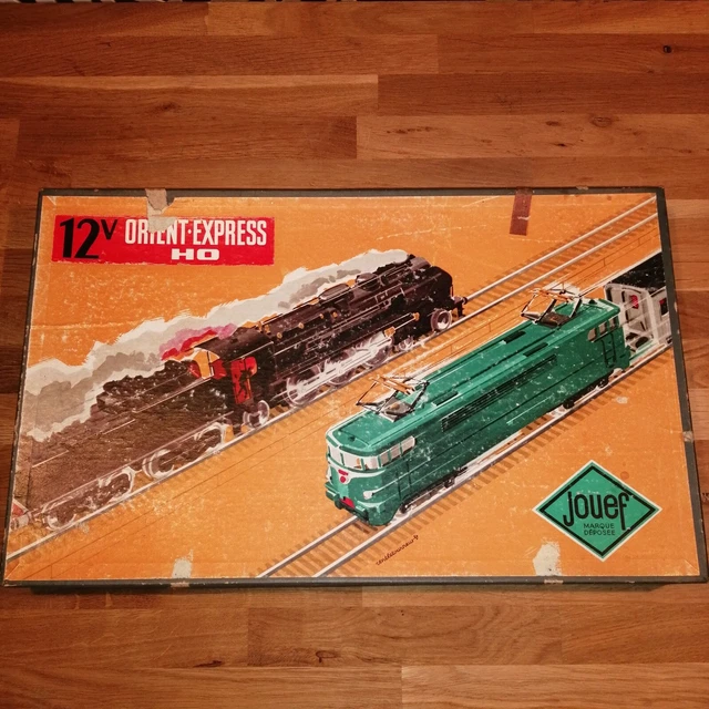 Train Jouef Far-West HB Express – Rare 708 O20T Avec Voitures Et Halte – Années 1950