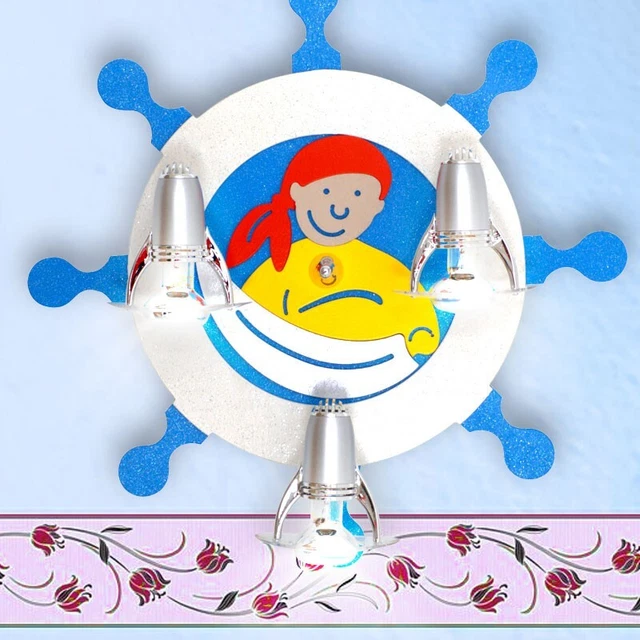 Bambini Luce Parete Soffitto Gioco Camera Lampada Kapitano Illuminazione Big