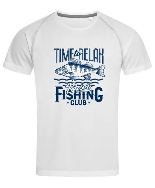 T-shirt pesca pescatore pescatore pescatore regalo stampata fortunata uomo unisex mazza da pesce