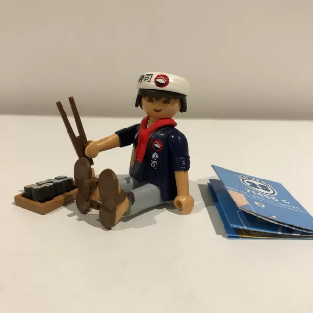 Unused Playmobil Series 25 Figures:  Sushi Chef - Japanese Man