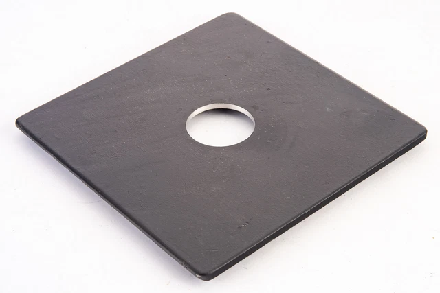 Placa de lente cuadrada Calumet 50115 C1 8x10 metal 151 mm 6" con orificio de 35 mm V11