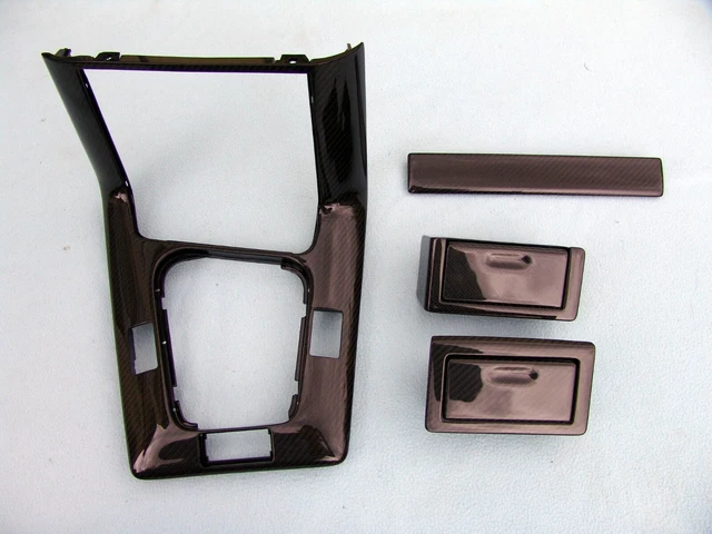 Carbon Fiber Center Console Trim For BMW E46 4-Door – Dash Ashtray Storage Sticker