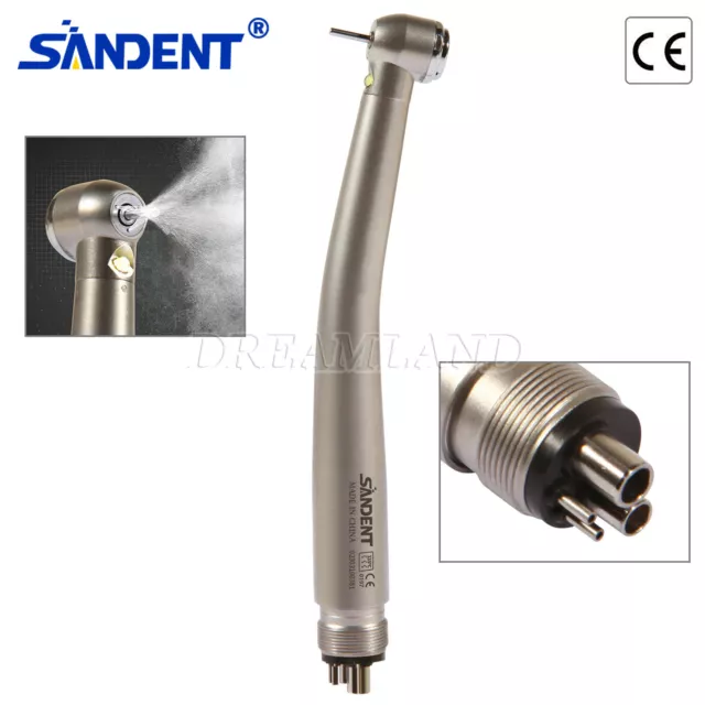 Dentaire LED E-Generator High speed Handpiece Turbine 3 spray 4 Hole