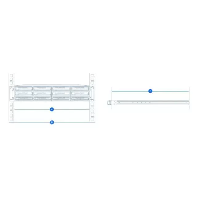 Synology Rail Kit (Fixed) for 1U RackStation NAS