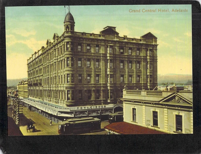 S0739 Australia SA Grand Central Hotel Adelaide Council postcard