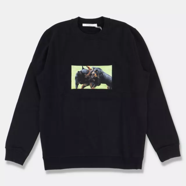 Givenchy Black Rottweiler Patch Sweatshirt | Size XL Cuban (Relaxed fit)