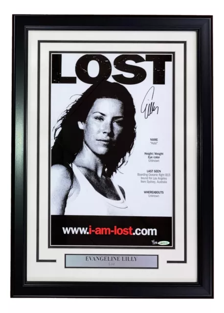 Evangeline Lilly Unterzeichnet Eingerahmt 11x17 Lost Plakat Foto Uda