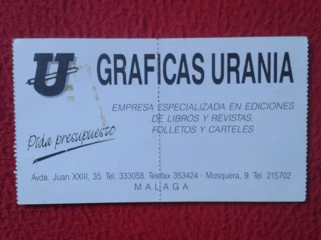 Entrada Ticket Entry Entree Entrance 1989 Baloncesto Basketball Caja De Ronda... 2