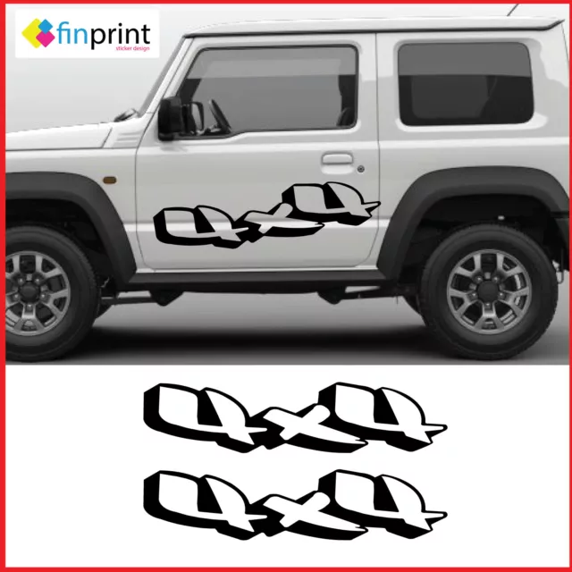 Kit adesivi stickers fuoristrada X SUZUKI NISSAN JEEP LAND ROVER 4x4 per offroad