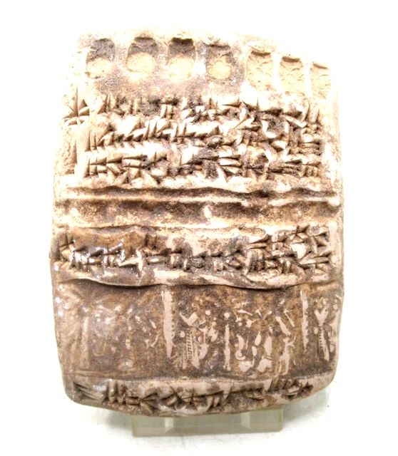 Eastern Writing ANCIENT NEAR EASTERN Clay Tablet With Early Form Of Writing Ca 3000Bce ...