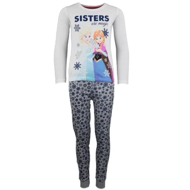 Disney Die Eiskönigin Frozen Anna Elsa Kinder Schlafanzug Pyjama 104-134 3