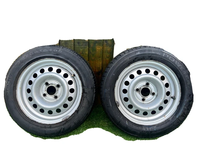 VW VOLKSWAGEN MK2 golf gti original steel wheels X2 And Tyres 14 Inch ...