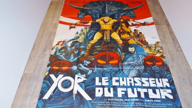 YOR LE CHASSEUR DU FUTUR !  affiche cinema  , bd dessin druillet 120X160cm