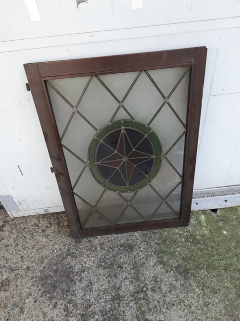 Fenster Element Bleiverglasung Gaststätte Brauerei Glas Vintage Kneipe