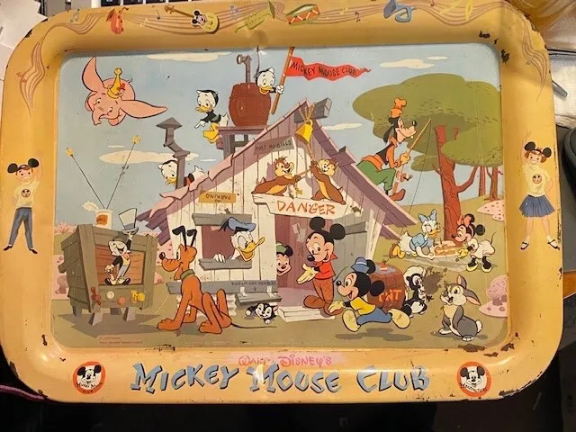 Vintage Walt Disney Mickey Mouse Club TV Tray