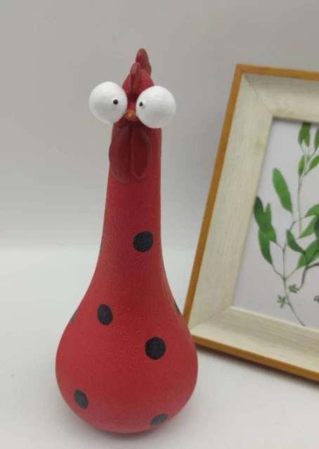 Silly Chicken Decoration Resin Rooster Statue Garden Decoration Sculpture Statue