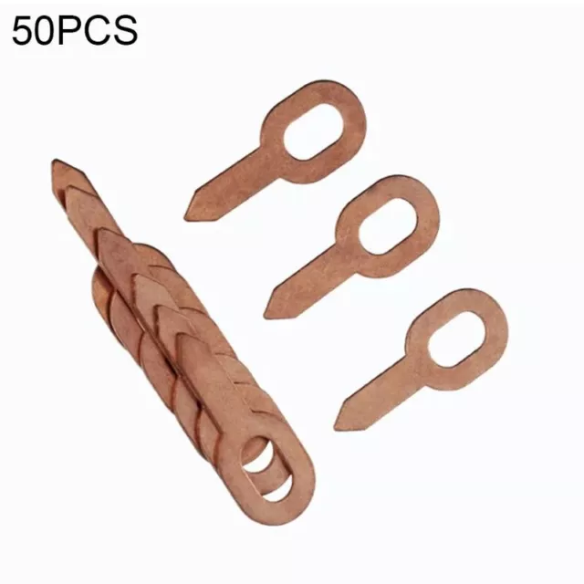 50Pcs Puller kit Dent Removal Washer Tool Copper Plated Oval Dent Puller Rings