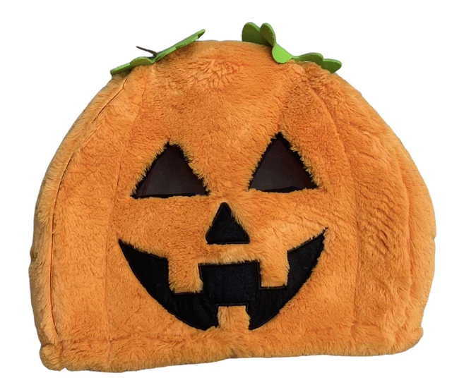 BEE HAPPY ALDI Giant Plush Pumpkin Mask Halloween Costume Cosplay