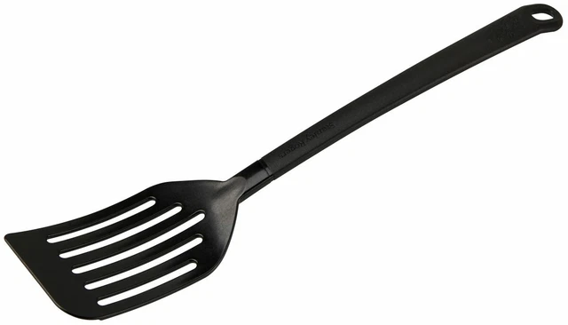 Stanley Rogers Schlitzwender 32,5 cm aus Kunststoff Schwarz Wender Pfannenwender