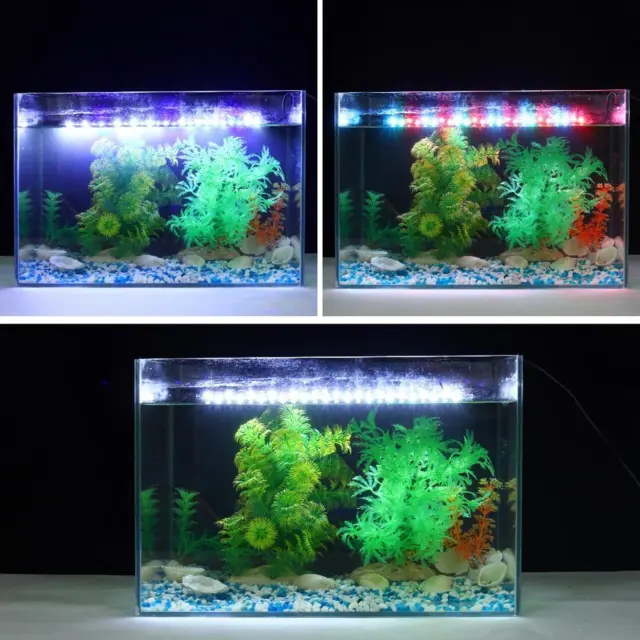 Lámpara de cultivo de plantas submarinas para acuario impermeable luces de alto brillo para pecera