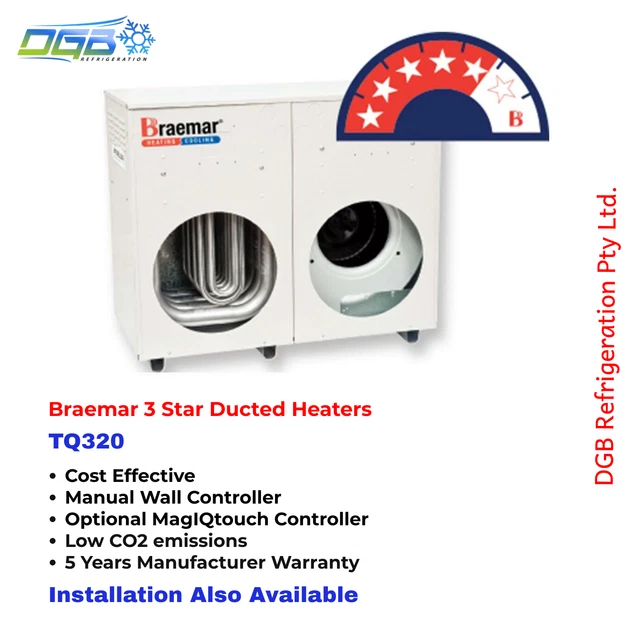 Braemar Ecostar Gas Heater BRAEMAR STAR TQ320 18kW Internal