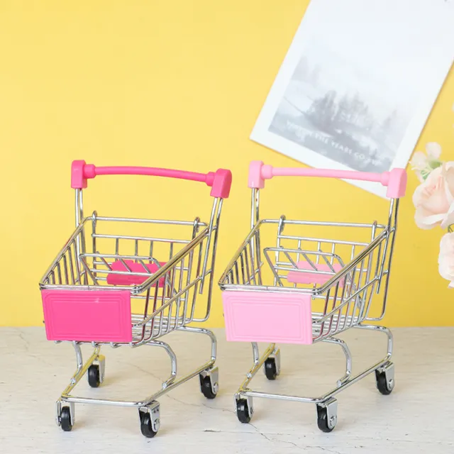 1 Pcs Mini Shopping Cart Supermarket Handcart Shopping Cart Storage ToyB-va Sp