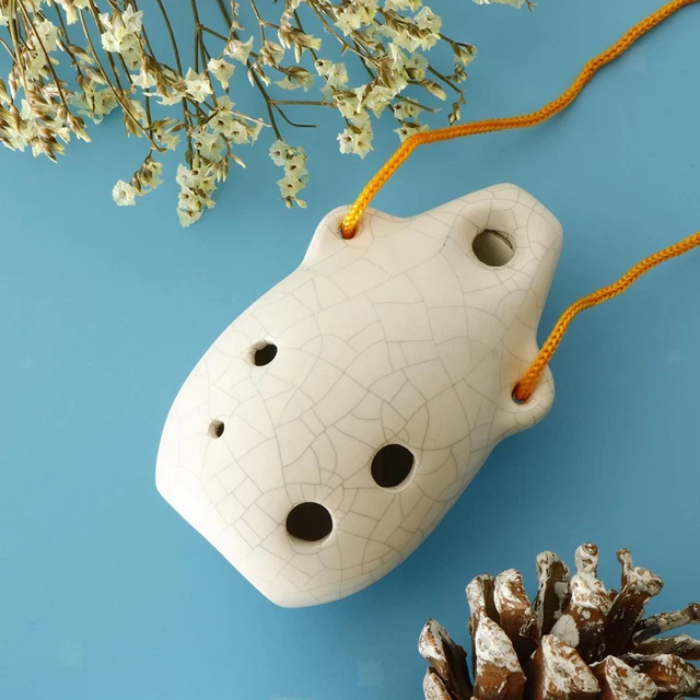 1 morceau de céramique Alto Ocarina 6 trous pour enfants débutants étudiants