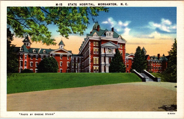 Morganton, NC State Hospital Vintage Linen Postcard E774