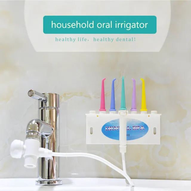 Oral Irrigator Gum Dental SPA Water Jet Flosser Teeth Floss Cleaner Faucet Tap 2