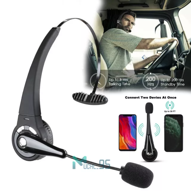 Auriculares Bluetooth Para Camionero Con Microfono Recibidor De Llamadas  Nuevo