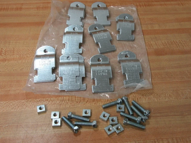 B-line B2004 1-1/4" TW Pipe And Conduit Clamp 9 Pair