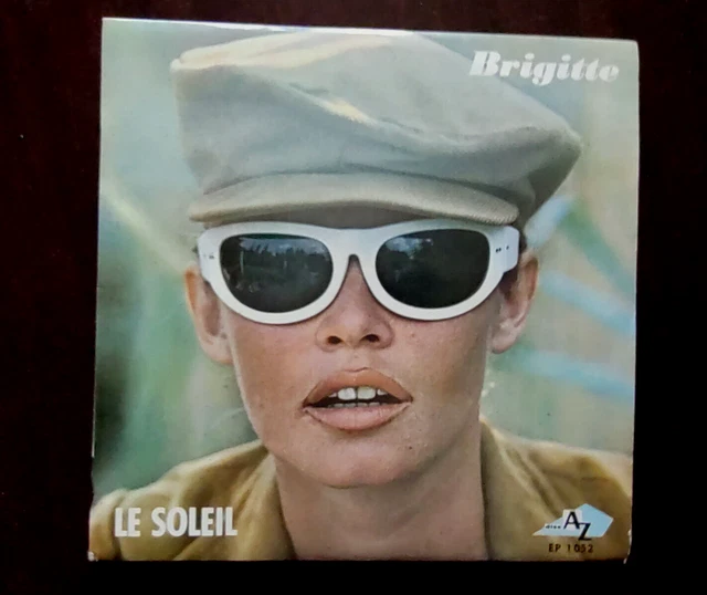 Disque 45T Avec Languette De Brigitte Bardot " Le Soleil " EP 1 052