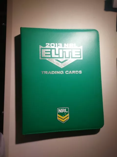 2013 NRL Elite Trading Cards Common Full Set (144) + Folder + Sheets