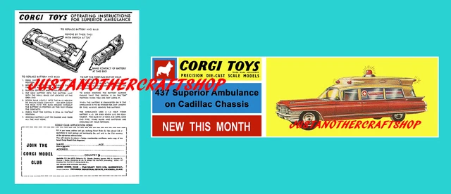 Poster Pubblicitario Originale Corgi Toys 428, Van Mr. Softee Gelato, Del 1963, In Carta, Edicola