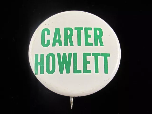 1976 Jimmy Carter For President 1 3/8" Button Campaign Pinback Coattail Howlett