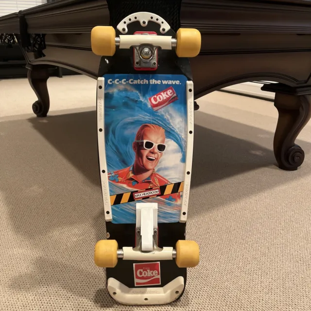 Max Headroom New Coke 80’s Skateboard Variflex - Super Rare Collectible!!