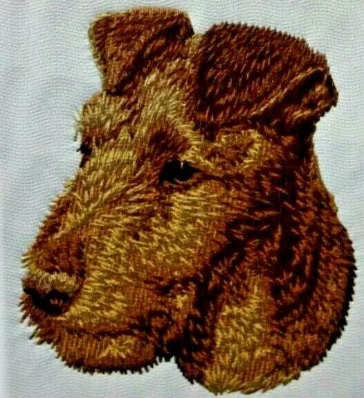 Irish Terrier Puppy Dog Breed Bathroom SET OF 2 HAND TOWELS EMBROIDERED