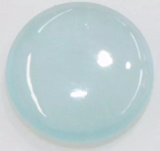 Natural Fine Seafoam Blue Aquamarine - Round Cabochon - Brazil - AAA Grade