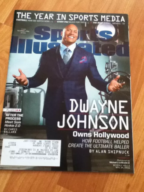 Sports Illustrated Magazine December 5, 2016 Dwayne Johnson Sam Hinkie free ship