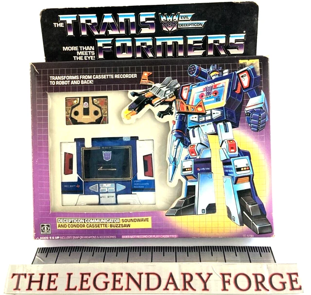 Transformers G1 Soundwave with Box 100% Complete Pre Rub Vintage Near Mint!+ #