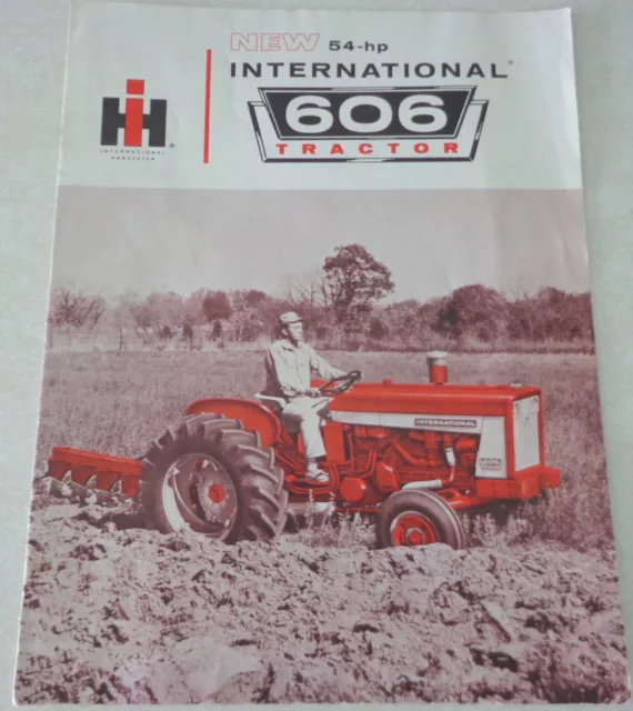 ORIGINAL 1966 Internationl 606 Tractor Sales Brochure - NOT A REPRINT!