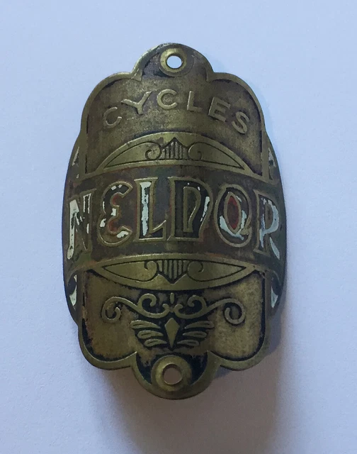 Ancienne plaque vélo Cycles BELFO France bicyclette bicycle headbadge