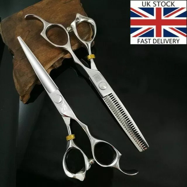 Titan Japanese Style Set Professional 6" Hair Cutting Thinning Scissors Sharp