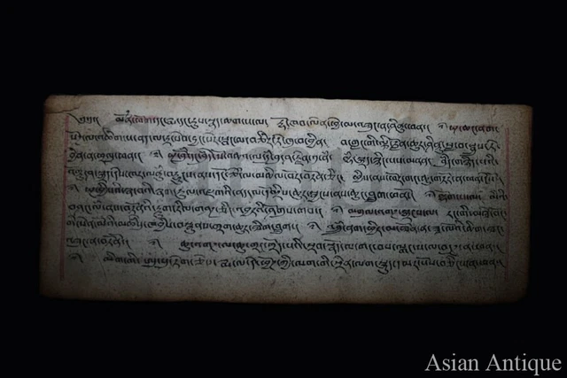 Mongolian Tibetan Buddhist Mantra Tantra Manuscript  Leave Mongolia #S3-B3072